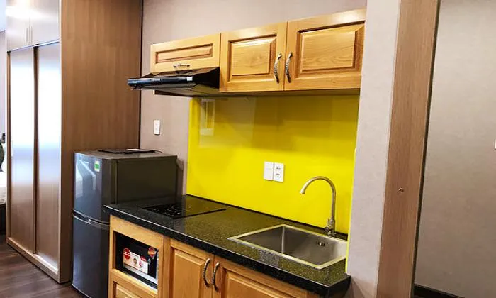Studio Emerald Serviced Apartment For Lease in Huynh Tinh Cua District 3 HCMC 27sqm 610 USD/month
