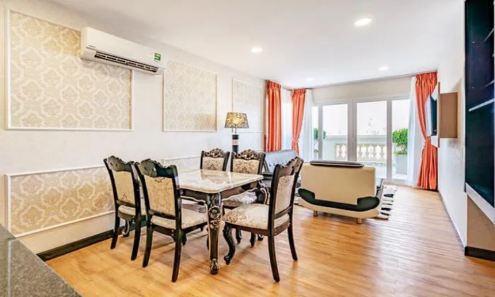Fresh Light One Bedroom Emerald Serviced Apartment in District 3 Saigon 47sqm 800 USD/month