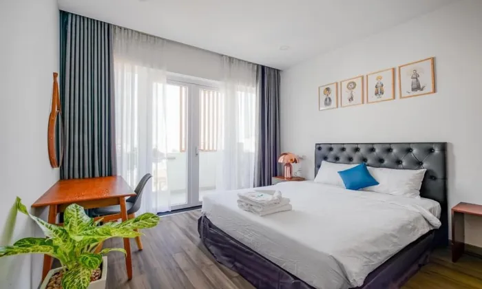 One Bedroom JOMO Serviced Apartment For Rent in Huynh Tinh Cua District 3 HCMC 62sqm 1,100 USD/month