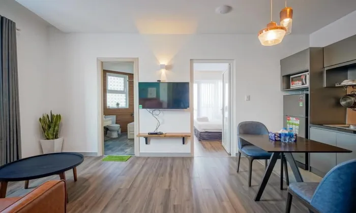 One Bedroom JOMO Serviced Apartment For Rent in Huynh Tinh Cua District 3 HCMC 62sqm 1,100 USD/month