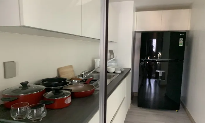 Modern Single Bedroom and Study Room Leman Apartment For Rent in District 3 HCMC 75sqm 1,350 USD/month