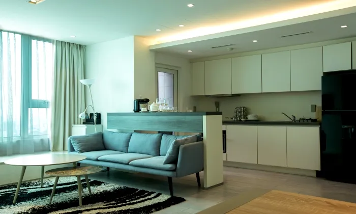City View Two Bedroom Leman Apartment For Rent in District 3 HCMC 75sqm 1,700 USD/month