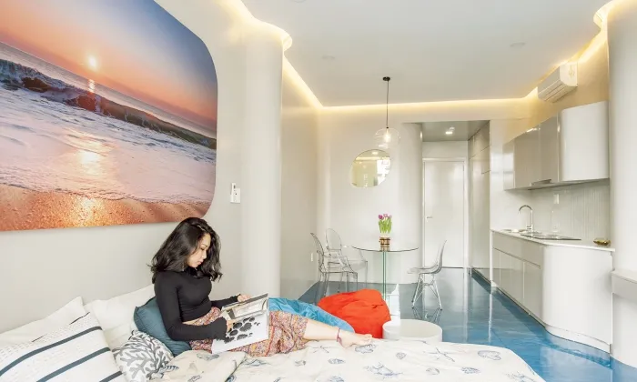 Water Space Studio Apartment For Rent in Nam Ky Khoi Nghia District 3 HCMC 40sqm 600 USD/month