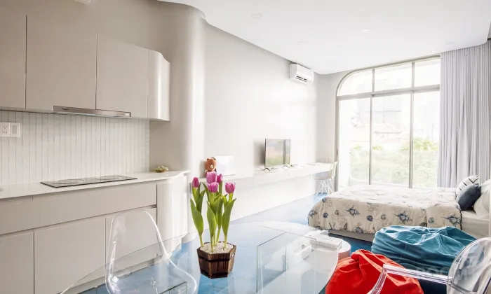 Water Space Studio Apartment For Rent in Nam Ky Khoi Nghia District 3 HCMC 40sqm 600 USD/month