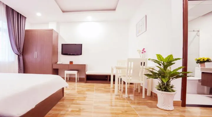 Bright Studio Serviced Apartment For Rent in Hai Ba Trung Street District 3 HCM City 40sqm 450 USD/month