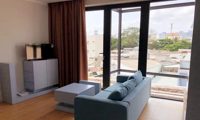 Balcony Studio Apartment For Rent in Xo Viet Nghe Tinh St Binh Thanh HCMC 35sqm 400 USD/month