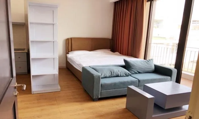 Balcony Studio Apartment For Rent in Xo Viet Nghe Tinh St Binh Thanh HCMC 35sqm 400 USD/month