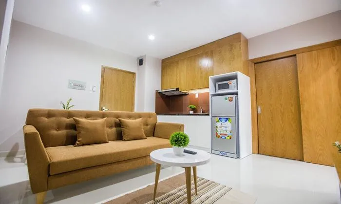 One Bedroom Serviced Apartment Facing to Canal Binh Thanh District HCM City 40sqm 650 USD/month