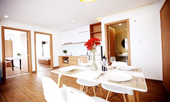 Luxury Two Bedroom Garden Hill Serviced Apartment For Rent in Binh Thanh District HCMC 70sqm 1,000 USD/month