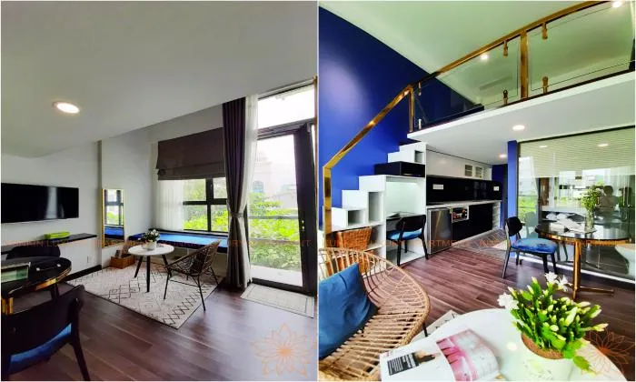 Loft Serviced Apartment For Rent in Nguyen Cuu Van St Binh Thanh District HCMC 35sqm 550 USD/month