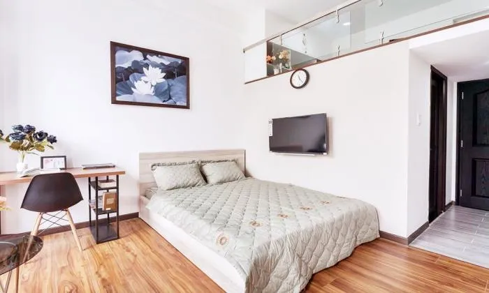 Kun Kin Duplex Serviced Studio Apartment in Nguyen Cuu Van Binh Thanh District HCMC 40sqm 550 USD/month