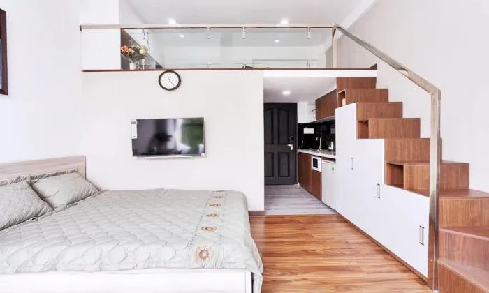 Kun Kin Duplex Serviced Studio Apartment in Nguyen Cuu Van Binh Thanh District HCMC 40sqm 550 USD/month