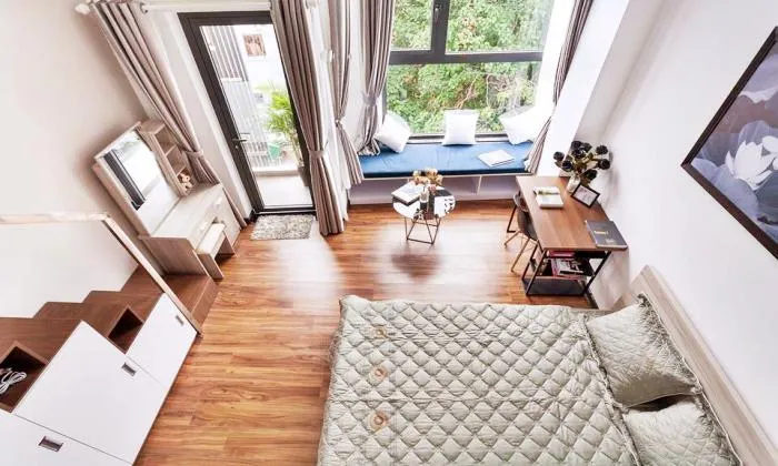 Kun Kin Duplex Serviced Studio Apartment in Nguyen Cuu Van Binh Thanh District HCMC 40sqm 550 USD/month