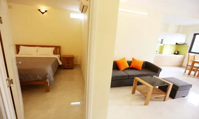 River And Park View One Bedroom Serviced Apartment in Binh Thanh District HCMC 55sqm 700 USD/month