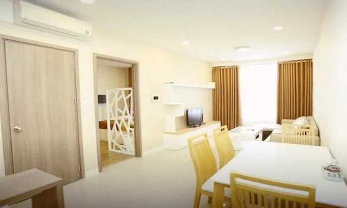 Spacious Brand New One Bedroom Serviced Apartment in Binh Thanh Dist HCMC 60sqm 700 USD/month