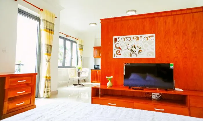Cool One Bedroom Serviced Apartment in Phu Nhuan District HCMC 50sqm 400 USD/month