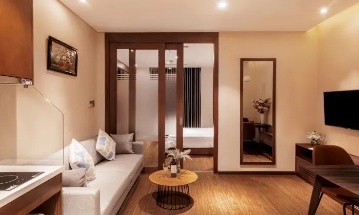 One Bedroom DHTS Serviced Apartment in Nguyen Van Troi Phu Nhuan District HCMC 47sqm 1,000 USD/month