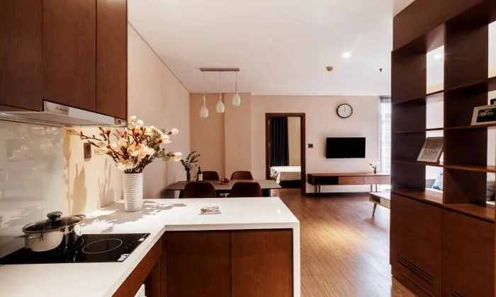 Good Size One Bedroom DHTS Serviced Apartment For Rent in Phu Nhuan District HCMC 57sqm 1,100 USD/month