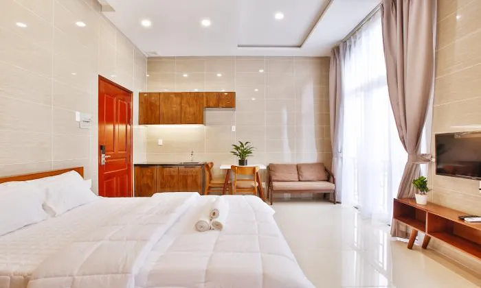 Cool Studio Serviced Apartment For Rent in Phu Nhuan District Ho Chi Minh City 25sqm 400 USD/month