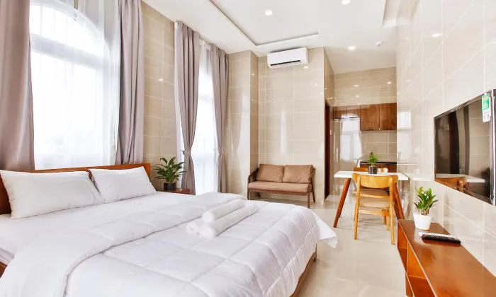 Studio Trust Home Serviced Apartment For Lease in Phu Nhuan District HCMC 35sqm 500 USD/month