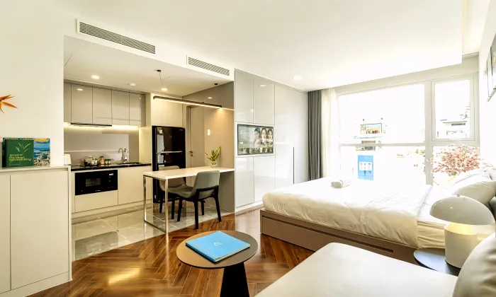 One Bedroom Kimmy House Serviced Apartment in Nguyen Thi Huynh Street Phu Nhuan HCMC 45sqm 700 USD/month