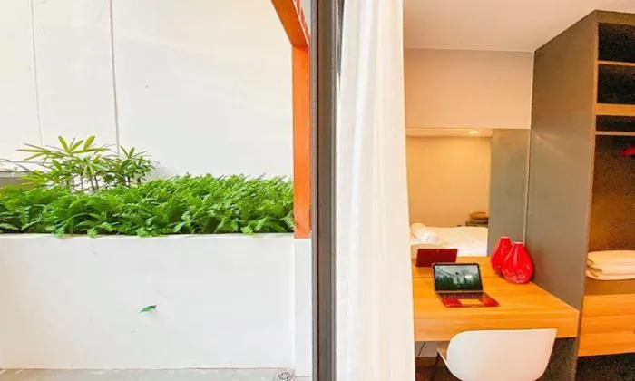 Nice Balcony One Bedroom Lumos Serviced Apartment in Phu Nhuan District HCM City 50sqm 670 USD/month