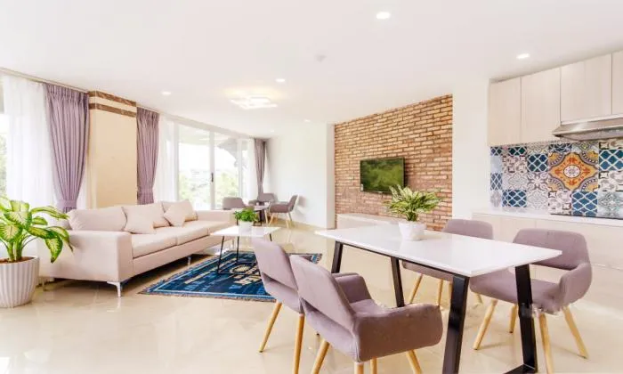 Modern One Bedroom Apartment River View in Phu Nhuan District Ho Chi Minh City 40sqm 500 USD/month