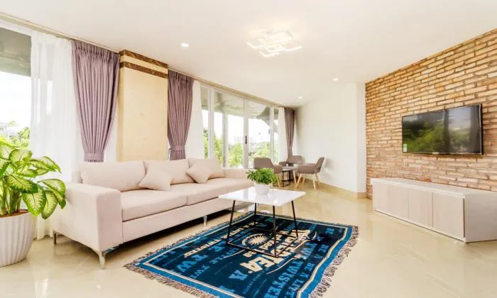 Modern One Bedroom Apartment River View in Phu Nhuan District Ho Chi Minh City 40sqm 500 USD/month