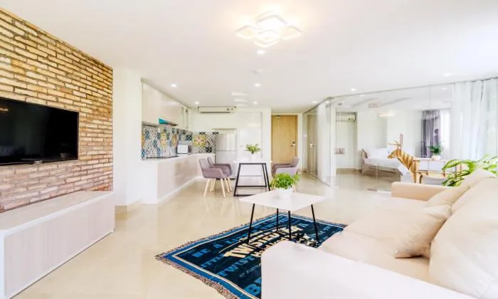 Modern One Bedroom Apartment River View in Phu Nhuan District Ho Chi Minh City 40sqm 500 USD/month