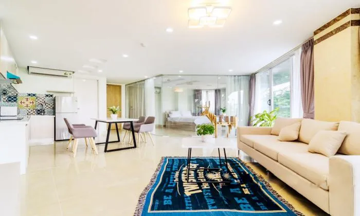 Modern One Bedroom Apartment River View in Phu Nhuan District Ho Chi Minh City 40sqm 500 USD/month