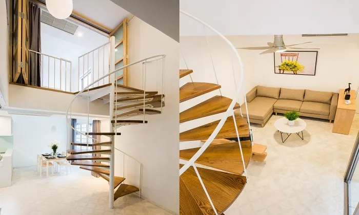 Wonderful Duplex One Bedroom Apartment For Rent in Bach Dang Street Tan Binh District HCMC 70sqm 650 USD/month