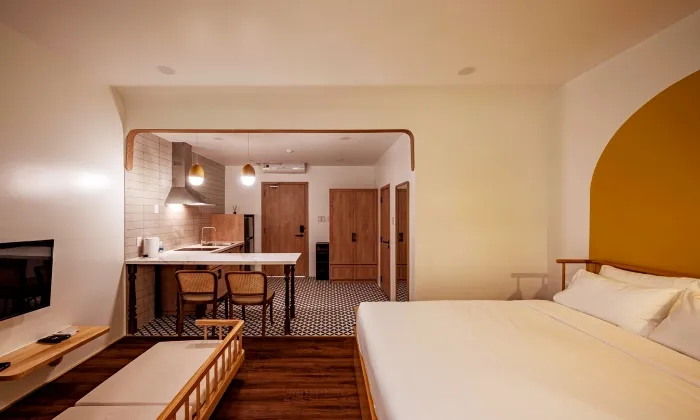 H Maison Studio Serviced Apartment For Rent in Tan Vien Street Tan Binh District HCMC 40sqm 550 USD/month