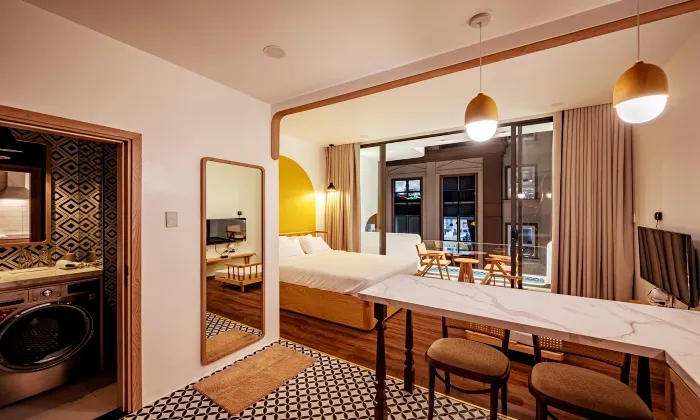 H Maison Studio Serviced Apartment For Rent in Tan Vien Street Tan Binh District HCMC 40sqm 550 USD/month