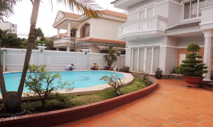 Unfurnished Five Bedrooms Villa For Rent in Quoc Huong Thao Dien HCM 450sqm 3,900 USD/month