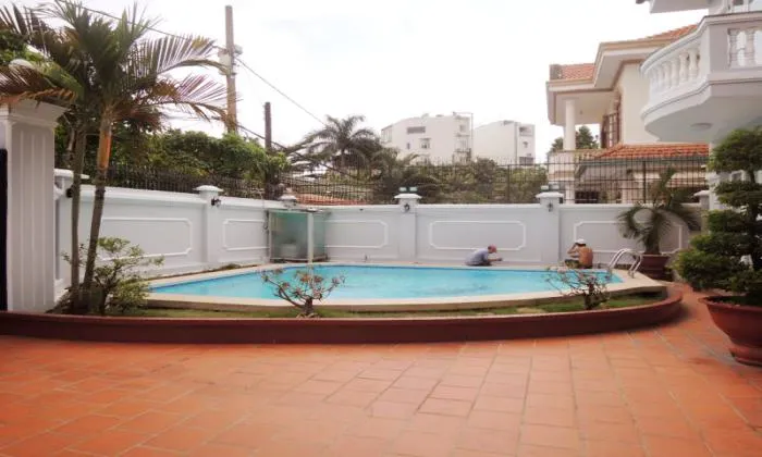 Unfurnished Five Bedrooms Villa For Rent in Quoc Huong Thao Dien HCM 450sqm 3,900 USD/month