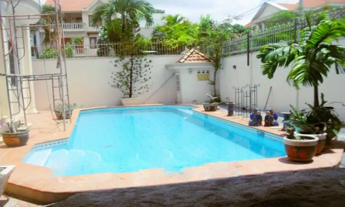 Big Garden Four Bedroom Villa For Rent Thao Dien HCMC 300sqm 4,000 USD/month
