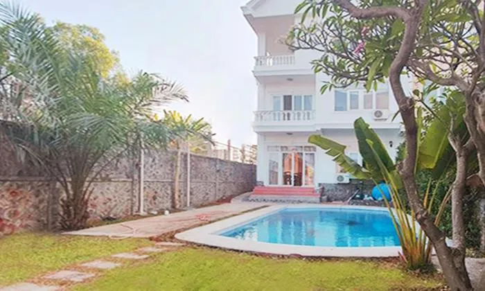 Villa Facing River in Phu Tuong Compound For Rent Thao Dien HCM 300sqm 3,500 USD/month