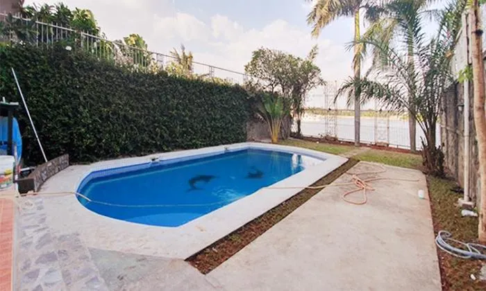 Villa Facing River in Phu Tuong Compound For Rent Thao Dien HCM 300sqm 3,500 USD/month