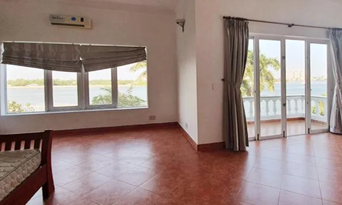 Villa Facing River in Phu Tuong Compound For Rent Thao Dien HCM 300sqm 3,500 USD/month