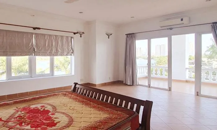 Villa Facing River in Phu Tuong Compound For Rent Thao Dien HCM 300sqm 3,500 USD/month