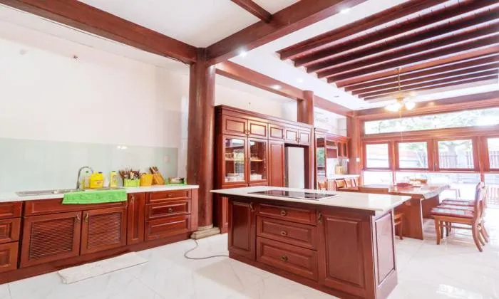 Wooden Style Villa Garden For Rent in Nguyen Van Huong Thao Dien District 2 HCMC 300sqm 4,000 USD/month