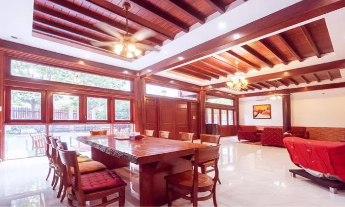 Wooden Style Villa Garden For Rent in Nguyen Van Huong Thao Dien District 2 HCMC 300sqm 4,000 USD/month