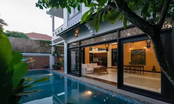 Unfurnished Indochine Style Villa For Rent Nguyen U Di Thao Dien District 2 HCMC 760sqm 6,500 USD/month