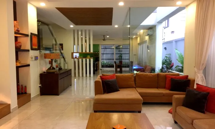 Furnished Modern House For Rent in Compound Nguyen Van Huong St Thao Dien District 2 HCMC 500sqm 3,400 USD/month