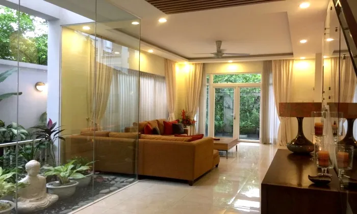 Furnished Modern House For Rent in Compound Nguyen Van Huong St Thao Dien District 2 HCMC 500sqm 3,400 USD/month