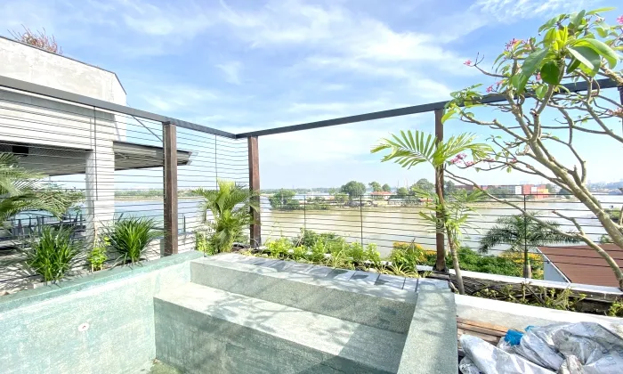 Modern River View Unfurnished Three Bedroom Villa For Rent in An Phu District 2 HCMC 4500sqm 4,500 USD/month
