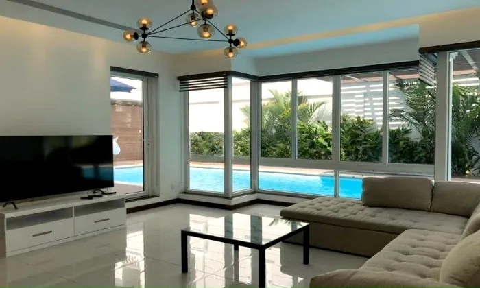 Really Modern Villa For Rent in High Security Compound in Nguyen Van Huong Thao Dien Thu Duc City 500sqm 6,000 USD/month