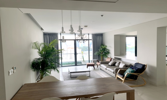 Three Bedroom City Garden Apartment For Rent in Binh Thanh HCM 
