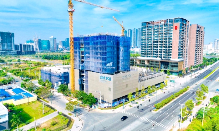 Luxury Residential Development Thu Thiem Zeit River in Ho Chi Minh City Nears Completion