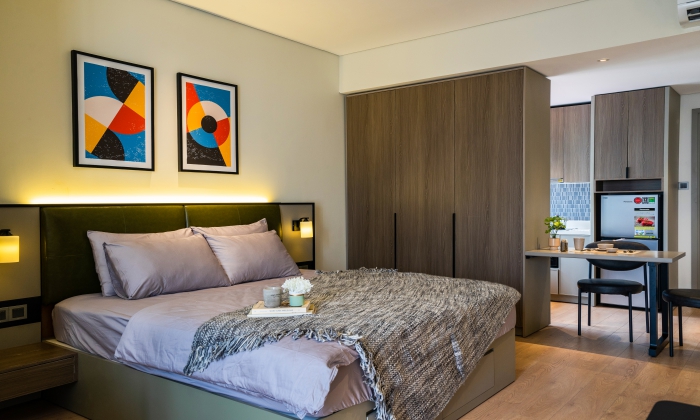 Studio Bee Holm Residence Serviced Apartment in Thao Dien HCMC